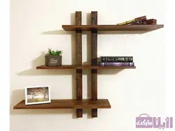 شلف دیوار سه طبقه مدل ترک - فروشگاه رزین مارکت