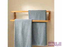 جا حوله ای چوبی استند چوبی ساده و مدرن - فروشگاه رزین مارکت