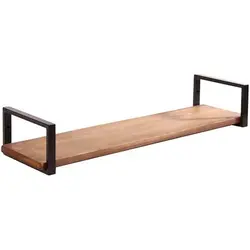 شلف دیواری مدل مستطیل کد 70 قهوه ای دی سی سی DCC - فروشگاه رزین مارکت