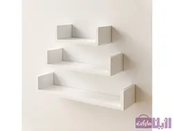 شلف دیواری طرح لبخند (بسته ۳ عدد) - فروشگاه رزین مارکت
