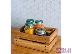 باکس ادویه چوبی - فروشگاه رزین مارکت