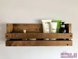 شلف چوبی دیواری کد ۰۹ مستطیل - فروشگاه رزین مارکت