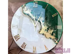 ساعت رزینی دیواری مدل ژئود کد C13 - فروشگاه رزین مارکت