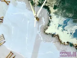 ساعت رزینی دیواری مدل ژئود کد C13 - فروشگاه رزین مارکت