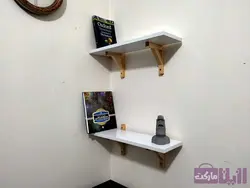 شلف دیواری چوب و ام دی اف مدل W35 - فروشگاه رزین مارکت