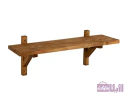 شلف دیواری چوبی مدل Wood-58 - فروشگاه رزین مارکت