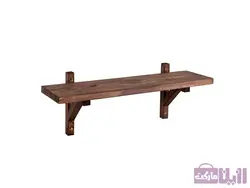 شلف دیواری چوبی مدل Wood-58 - فروشگاه رزین مارکت