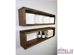 شلف دیواری بسته دو عددی مدل کارن - فروشگاه رزین مارکت