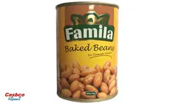 کنسرو لوبیا چیتی فامیلا در سس گوجه فرنگی - 400 گرم