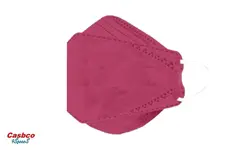 ماسک پرو سه بعدی چهار لایه زرشکی بسته ۲۵ عددی