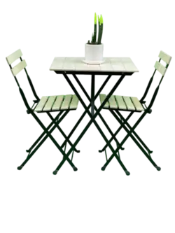 میز و صندلی دو نفره پلای وود خود رنگ