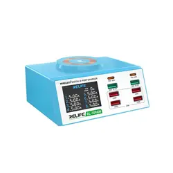 مولتی شارژر 8 پورت وایرلس دار ریلایف RELIFE RL-309AW - ابزارک موبایل