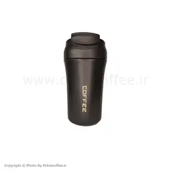 تراول ماگ طرح Coffee مدل دو حالته مشکی 400 میلی لیتر