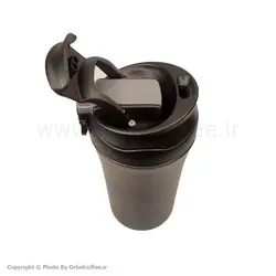 تراول ماگ طرح Coffee مدل دو حالته مشکی 400 میلی لیتر