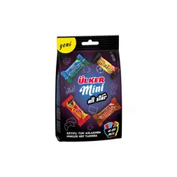 شکلات پاکتی مینی اولکر آل استار ( چهار طعم ) 91 گرم