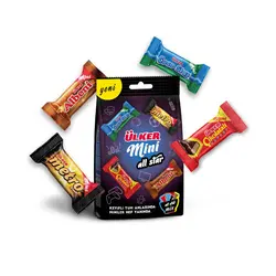 شکلات پاکتی مینی اولکر آل استار ( چهار طعم ) 91 گرم