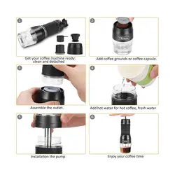 اسپرسو ساز تریم Trimm مدل Hs-8439 رنگ مشکی