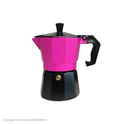 قهوه ساز موکاپات دو رنگ صورتی مشکی سایز 3 نفره