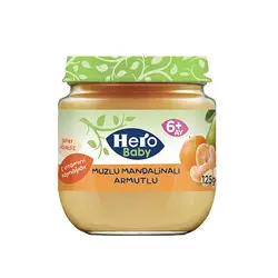 پوره هرو بیبی موز نارنگی گلابی وزن 125 گرم | تخفیفی فینیش