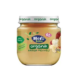 پوره ارگانیک هرو بیبی مخلوط میوه وزن 120 گرم - فروشگاه تخفیفی فینیش