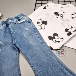 شلوار جین بوت کات دمپا ریش