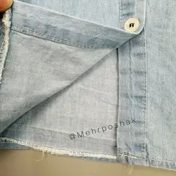 شومیز جین گلدوزی دخترانه