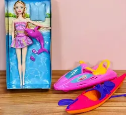 عروسک باربی با جت اسکی کد ba137