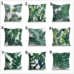 مجموعه کوسن های ترکیبی برگ سبز