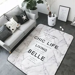 فرشینه طرح فانتزی سنگ مرمر با نوشته