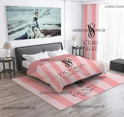 ست فرشینه پرده و روتختی ویکتوریا گلبهی