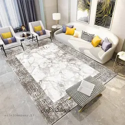 فرشینه مخمل ورساچه و سنگ مرمر