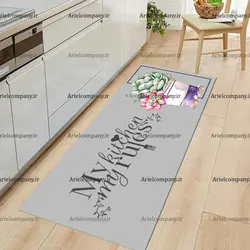 فرشینه آشپزخانه طرح کاکتوس با نوشته کیچن