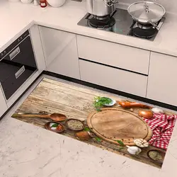 فرشینه آشپزخانه طرح تخته چوبی