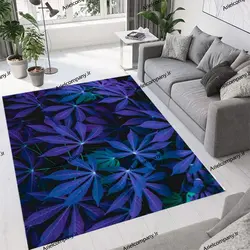 فرشینه طرح برگ بنفش