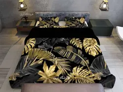 روتختی مشکی طلایی برگ هاوایی