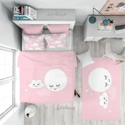 ست پرده روتختی فرشینه دخترانه