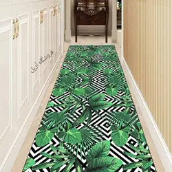 فرشینه راهرویی برگ سبز