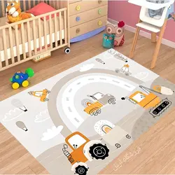 فرشینه اتاق خواب پسرانه طرح ماشین