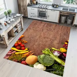 فرشینه آشپزخانه طرح چوبی