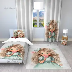 ست روتختی پرده فرشینه دختر آبنباتی