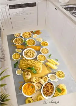 فرشینه آشپزخانه جدید طوسی زرد