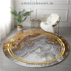فرشینه فانتزی مدل سنگ مرمر طلایی
