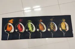 فرشینه آشپزخانه طرح قاشق ادویه استیل  30*90