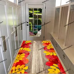 فرشینه فانتزی طرح برگ پاییزی و چوب