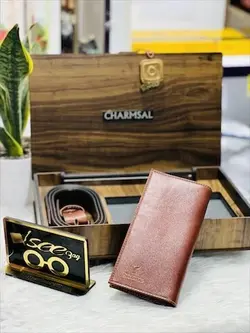 ست هدیه چرمی (کیف پول+کمربند) مارک چرمسال - وانسی پلاس اصفهان