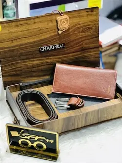 ست هدیه چرمی (کیف پول+کمربند) مارک چرمسال - وانسی پلاس اصفهان