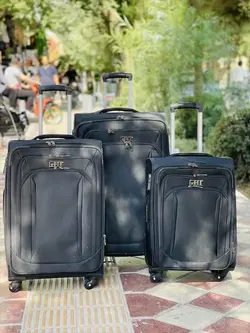 چمدان مسافرتی چهارچرخ گابل (Gabol) برزنتی وارداتی قفل tsa ( سه تیکه ) - وانسی پلاس