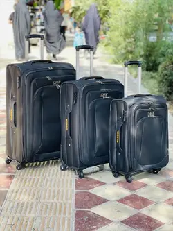 چمدان مسافرتی چهارچرخ گابل (Gabol) برزنتی وارداتی قفل tsa ( سه تیکه ) - وانسی پلاس