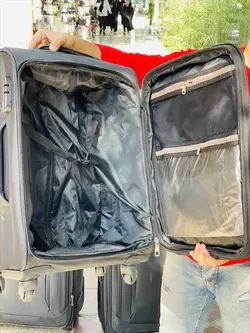 چمدان مسافرتی چهارچرخ گابل (Gabol) برزنتی وارداتی قفل tsa ( سه تیکه ) - وانسی پلاس