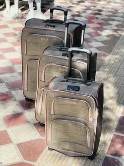 چمدان مسافرتی دو چرخ سه تیکه دسته جلیقه ای اعلاء مارک پلو/مک،... تولیدی وانسی نقدی اقساطی چک صیادی کارمندی کاسب - وانسی پلاس